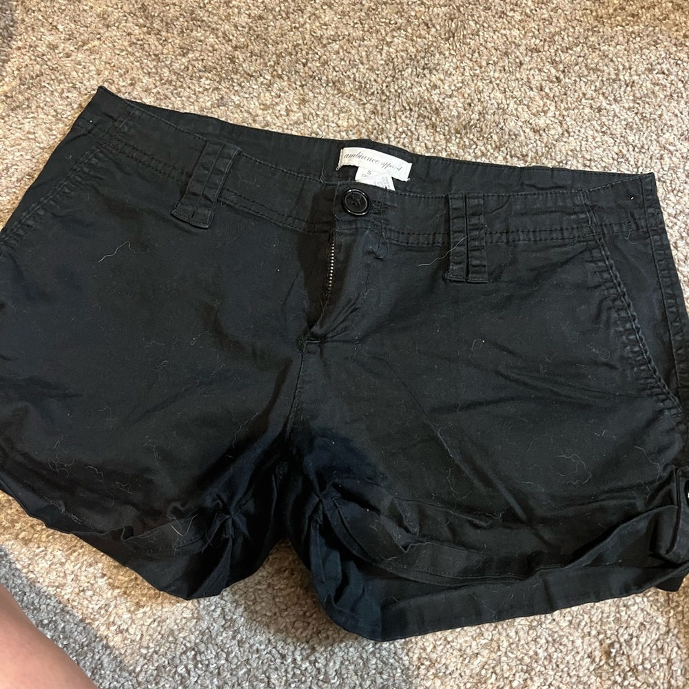 Black shorts- women